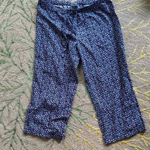 Vineyard vines cropped cotton nautical pajama bottoms medium - Picture 1 of 6